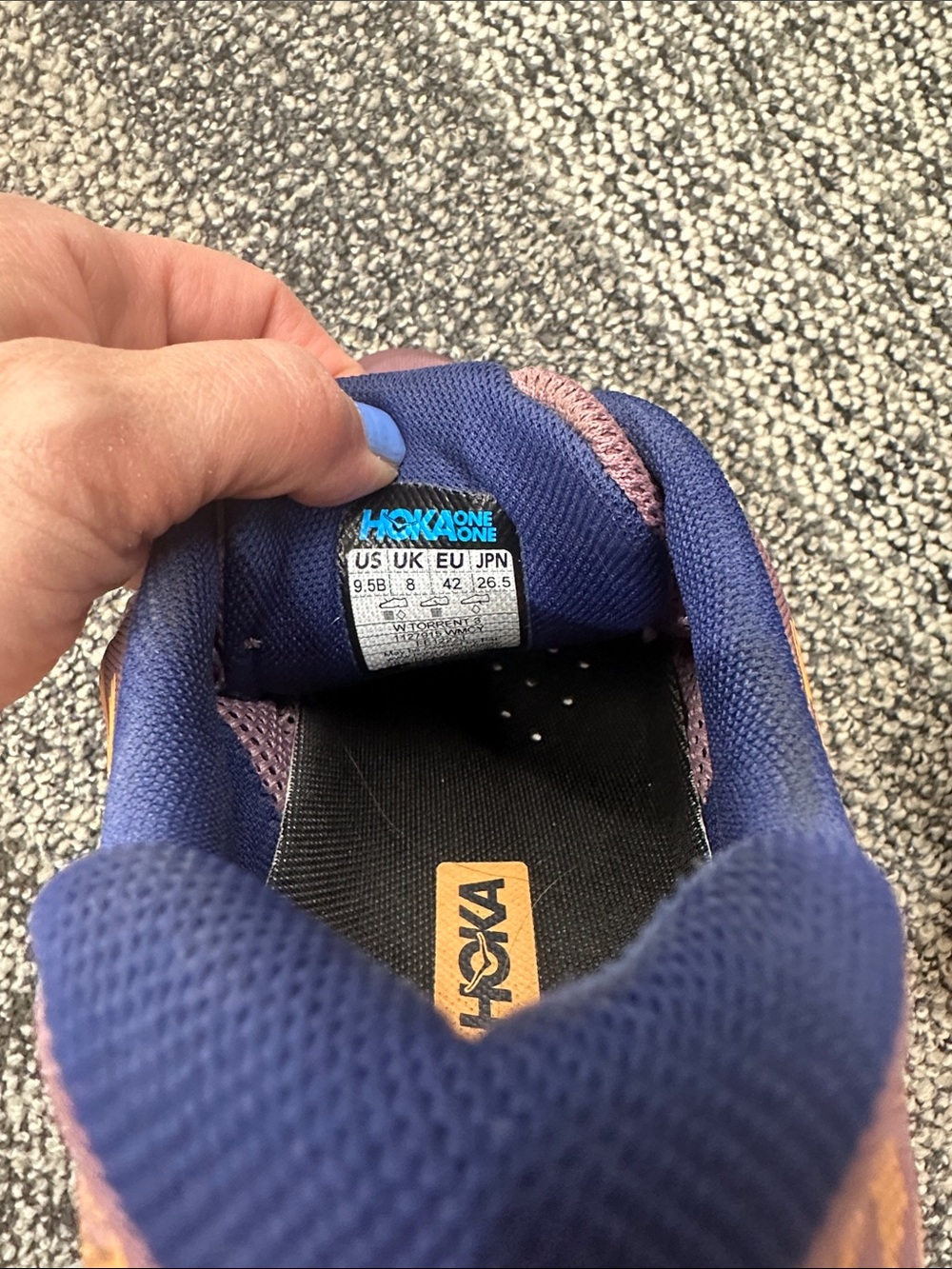 HOKA Torrent 3 Shoes Pink Orange Shoes - Picture 6 of 6
